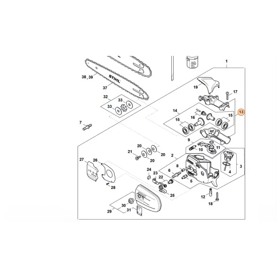 STIHL  Obudowa przekładni 4182 640 0552